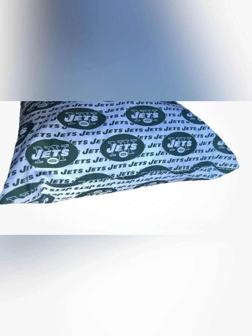 Handmade NY Jets Pillowcase & Football Pillowcase Set Fan Bedding Lot